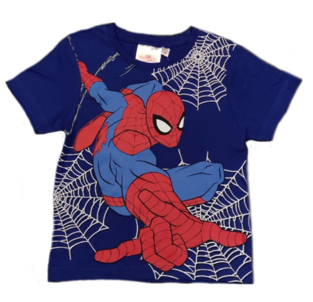 Spiderman T-Shirt Blau "Spinnennetze"